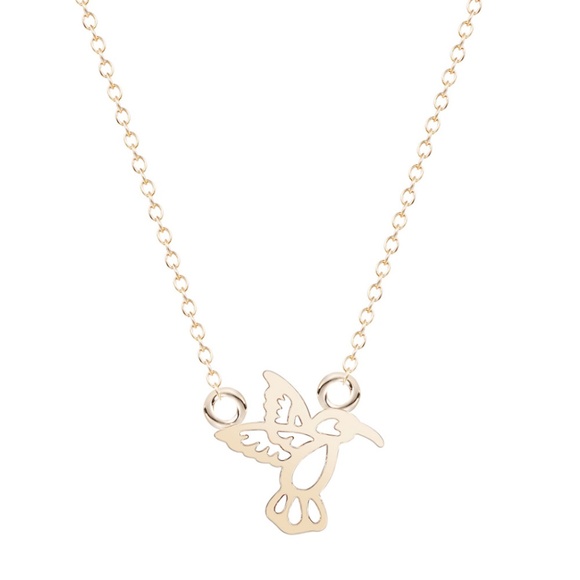 Jewelry - ❤️4 for $20 Sale❤️ 18k GPHumming bird necklace